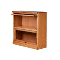Golden Oak 2 Shelf Solid Wood Bookcase J946