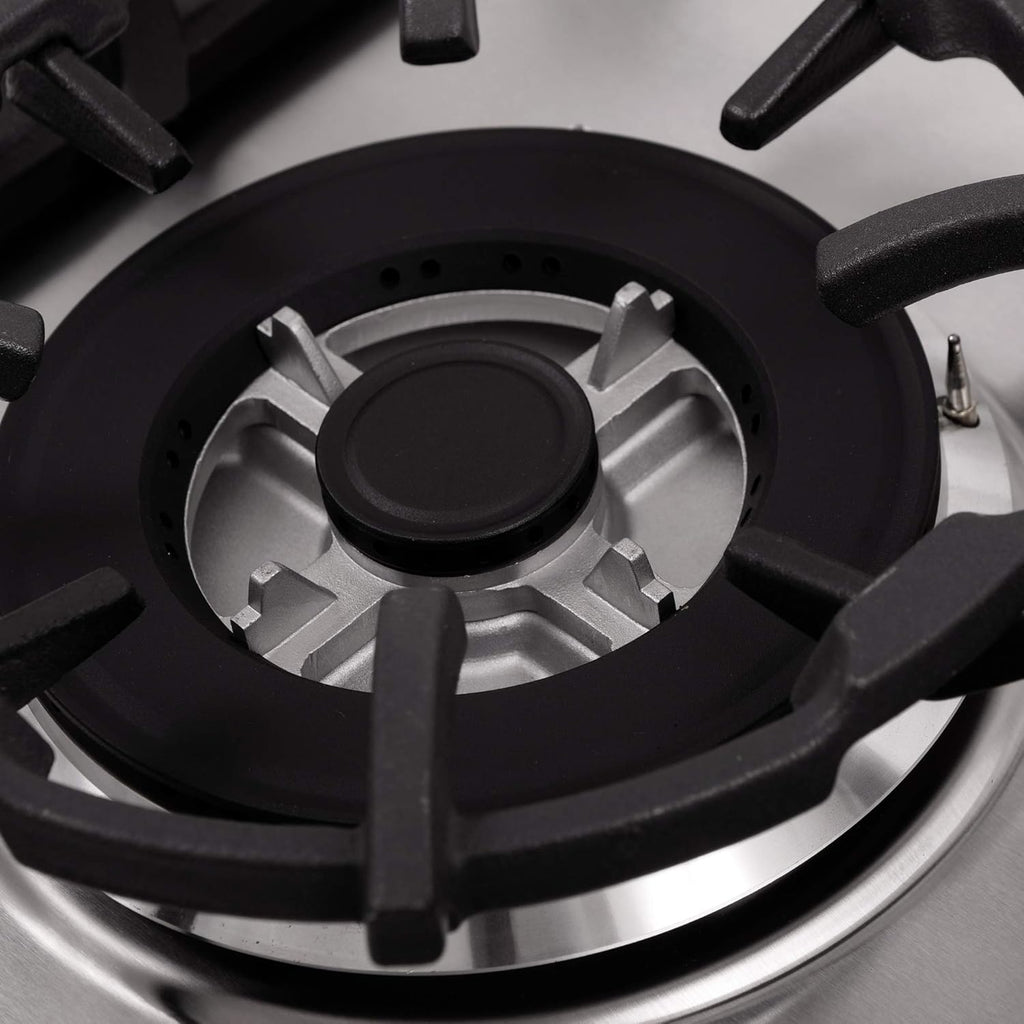 24 Gas Cooktop with 4 Sealed Burners Stainless Steel E689