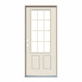 Primed Steel Prehung Back Door F8450