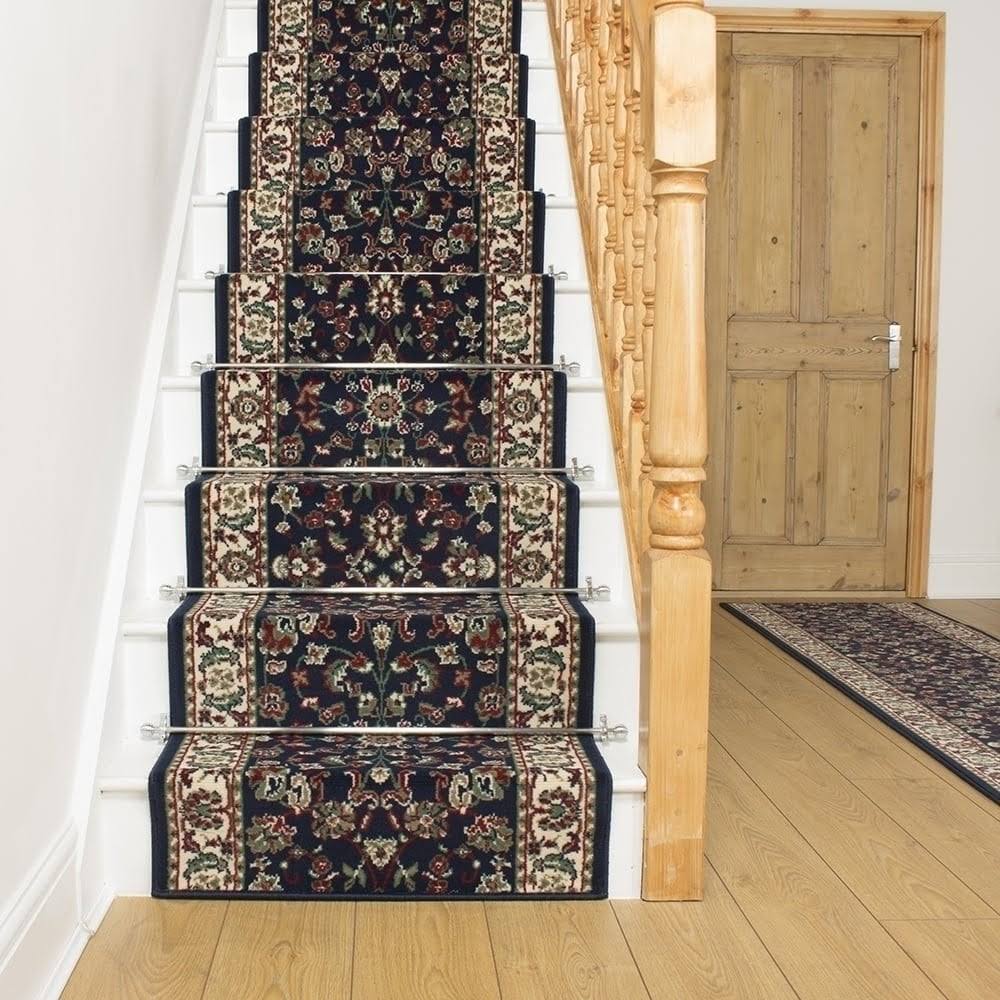 Persian Blue Stair Carpet Runner 46 foot S620898