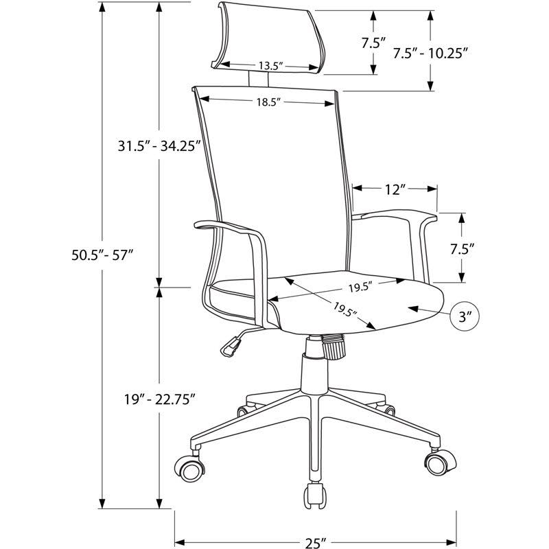 Black High Back Executive Office Chair C926
