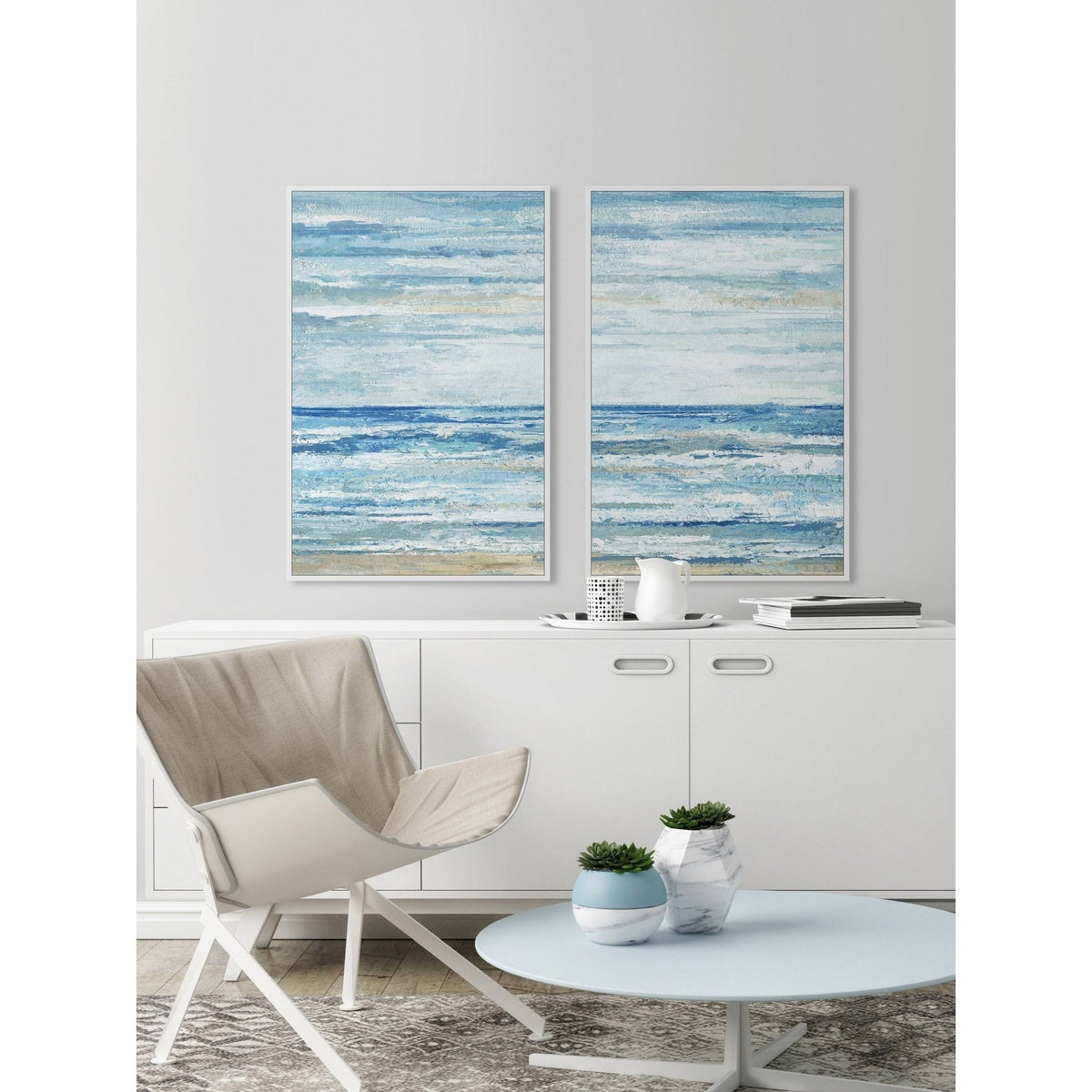 Handmade Shore Diptych V194