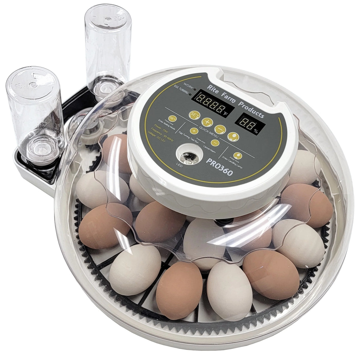 21 Egg Chicken Incubator & Hatcher & 2 Turner Trays V76654