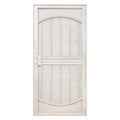 32 in. x 80 in. Navajo White Surface Mount Outswing Steel Security Door with Expanded Metal Screen P427