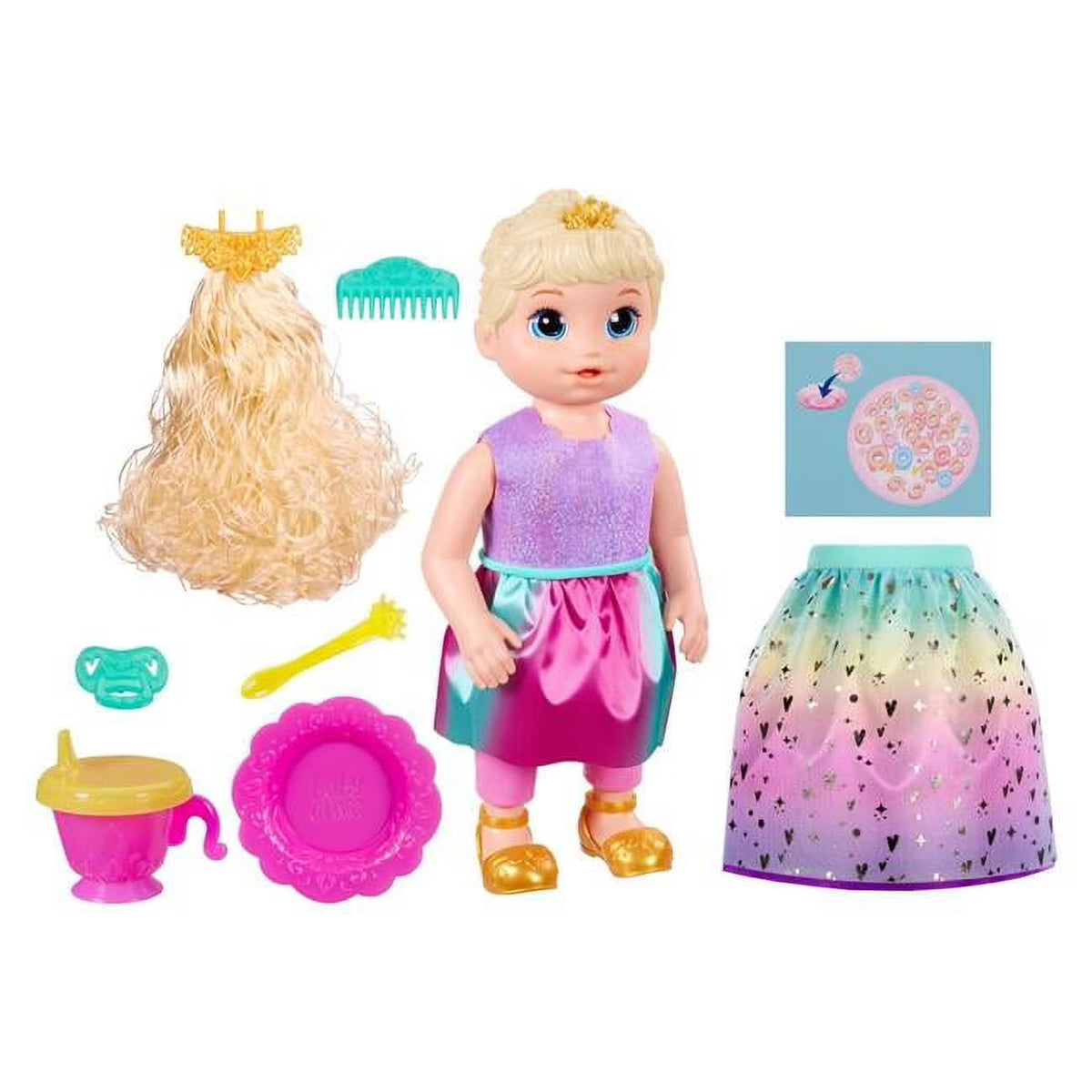 18 in. Baby Alive Princess Ellie Grows Up Doll, Set of 2 M480333