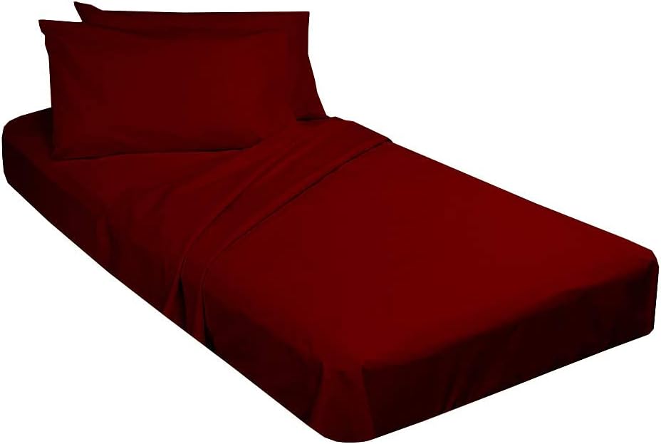 Ivory Solid Cotton Fitted Cot Sheet 4 Piece V6584
