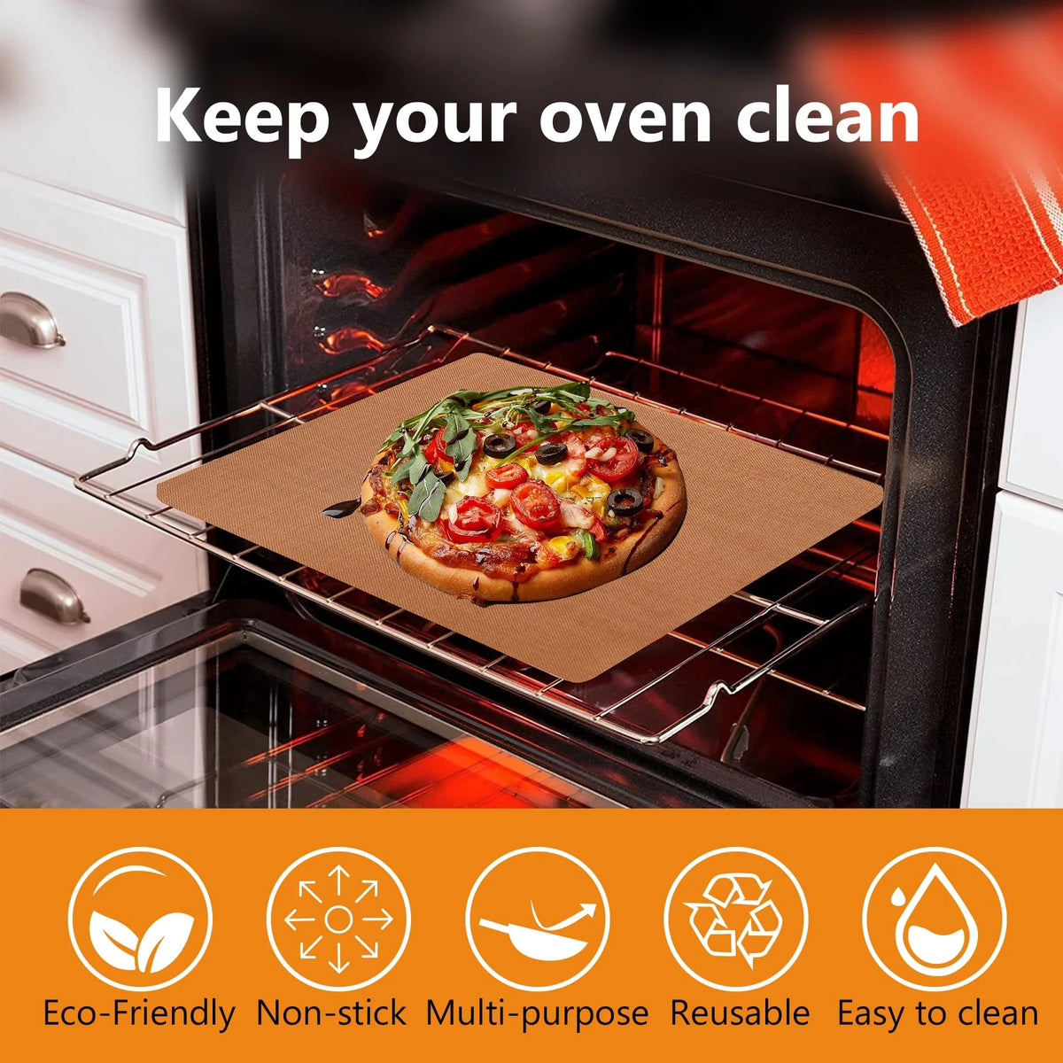 4 Pack Non Stick Teflon Oven Liners P860