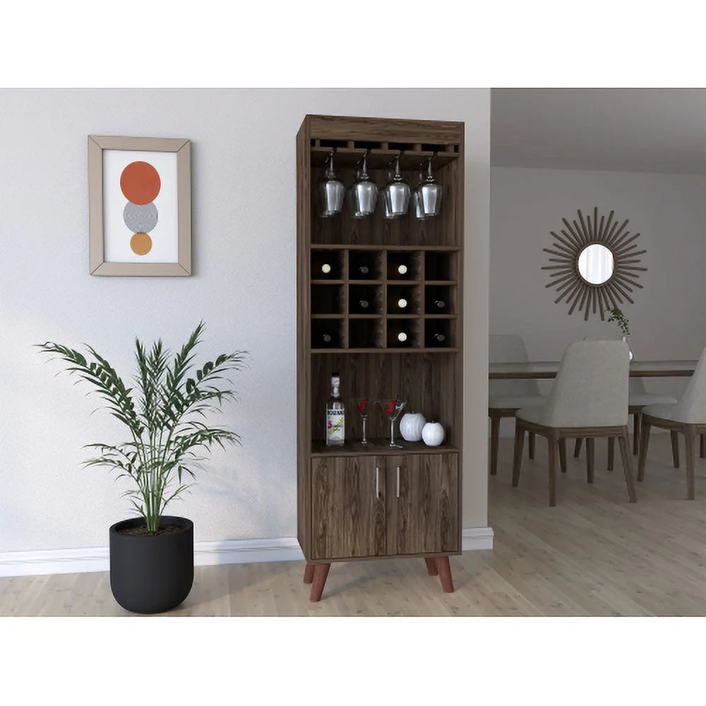 Dark Walnut Bar Cabinet B747951
