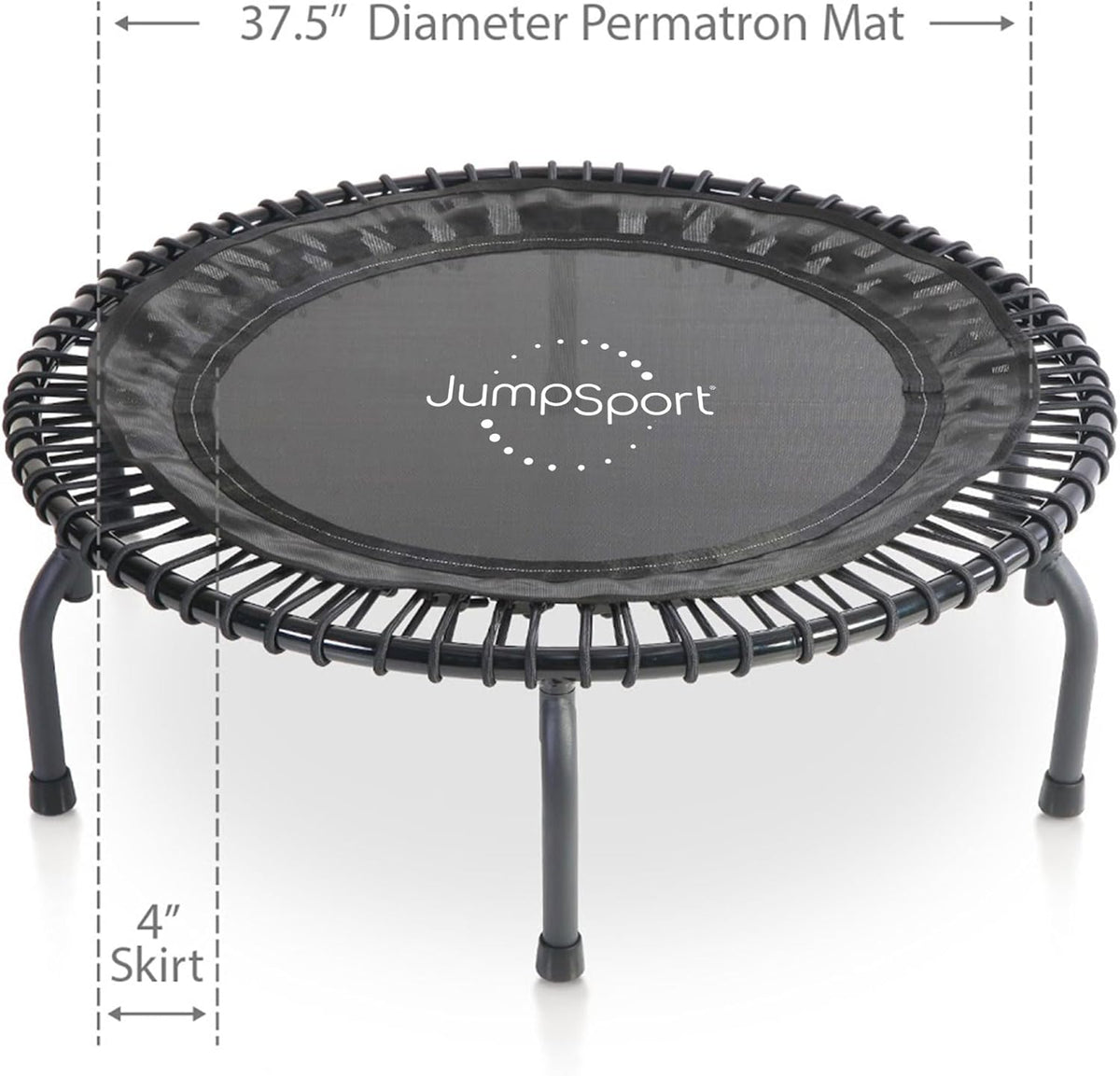Black 44 Inch Mini Exercise Trampoline O318