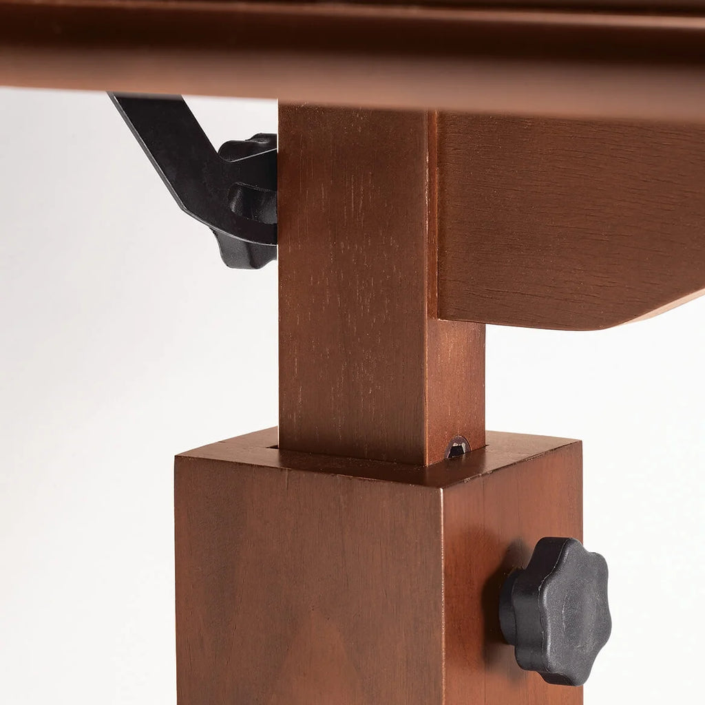 Oak C Shaped Side Accent Table Q54285