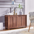 Warm White Kitchen Storage Sideboard with Sliding Door I885
