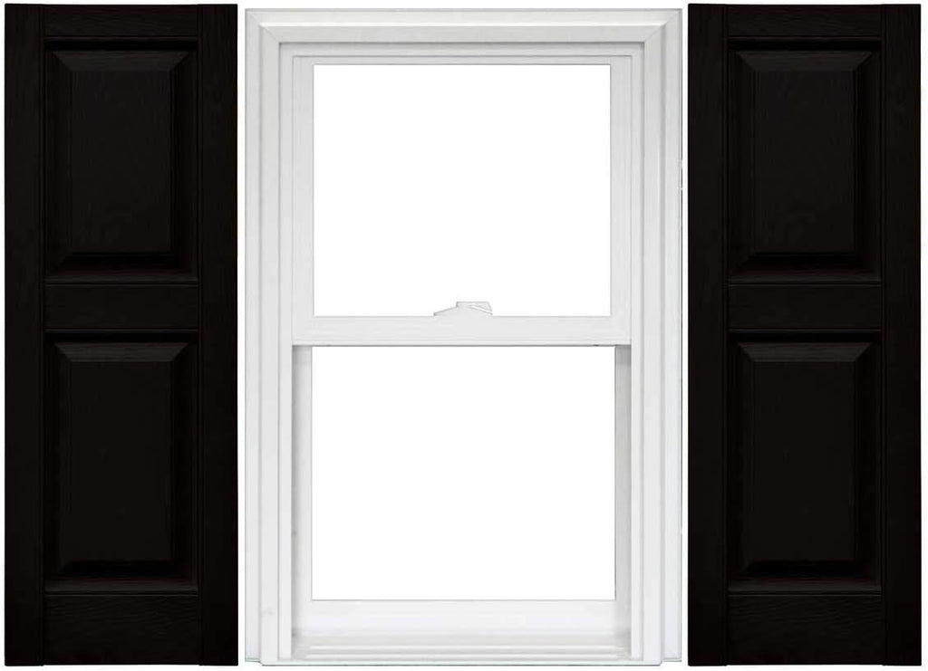 Raised Panel Vinyl Shutters 1 Pair 14.75 x 59 Classic Blue L203091