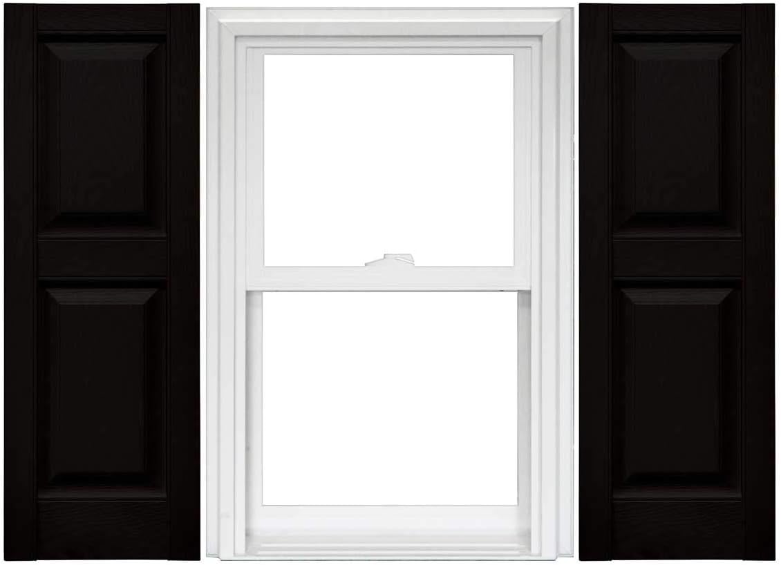 Raised Panel Vinyl Shutters 1 Pair 14.75 x 59 Classic Blue L203091