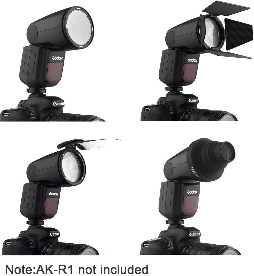 Round Head On Camera Flash Speedlite with Lithium Battery F905