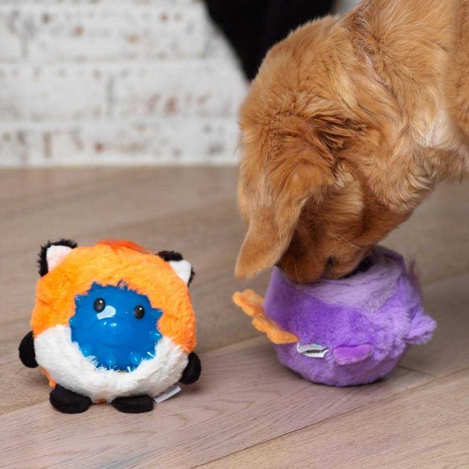 Interactive Plush Toy with Light up Dog Ball D171184