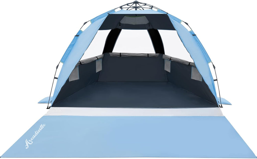 Pop up Beach Tent UPF 50+ 4 Person Sun Shelter O3293