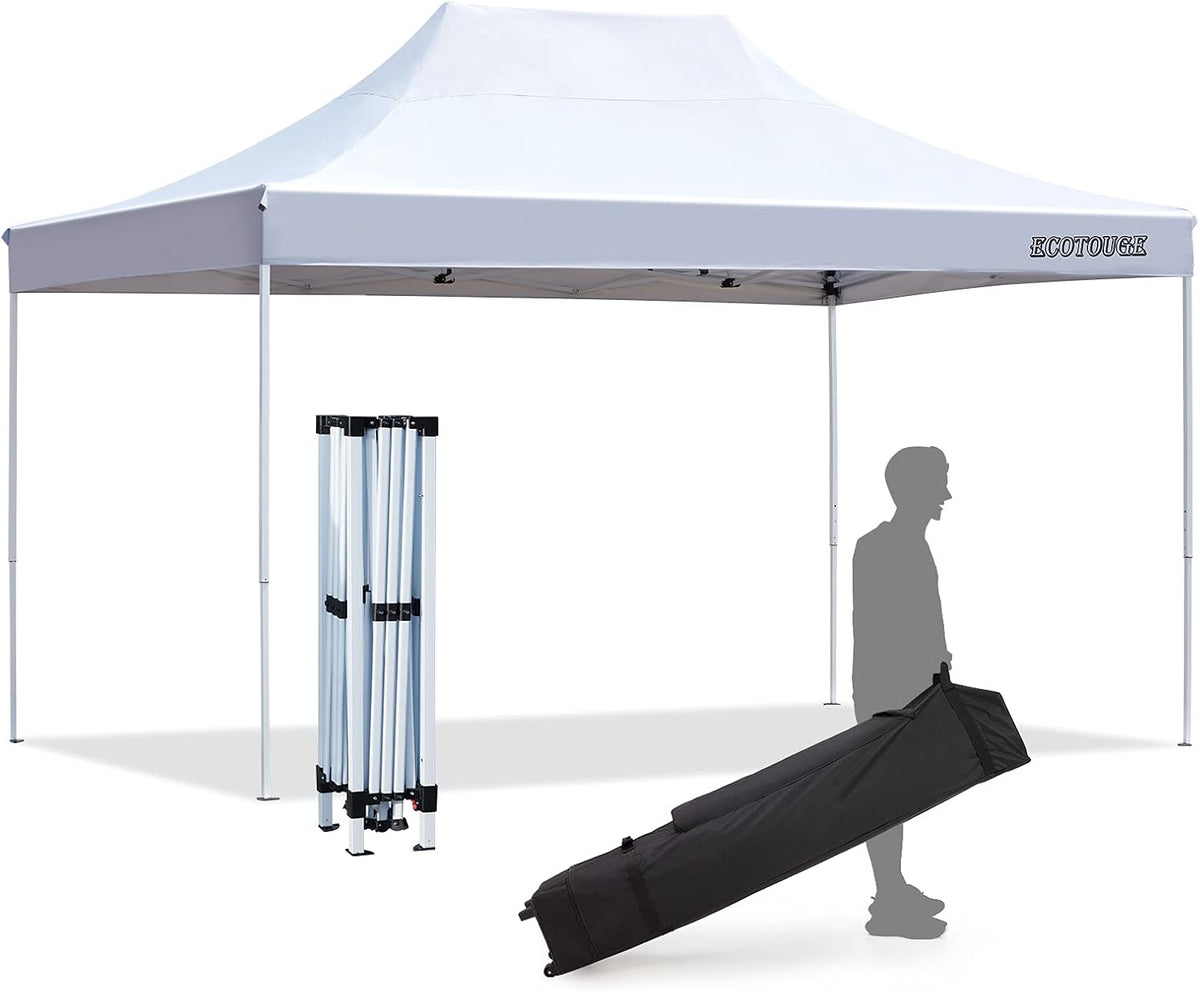 White 10x10 Canopy Tent with Roller Bag F153