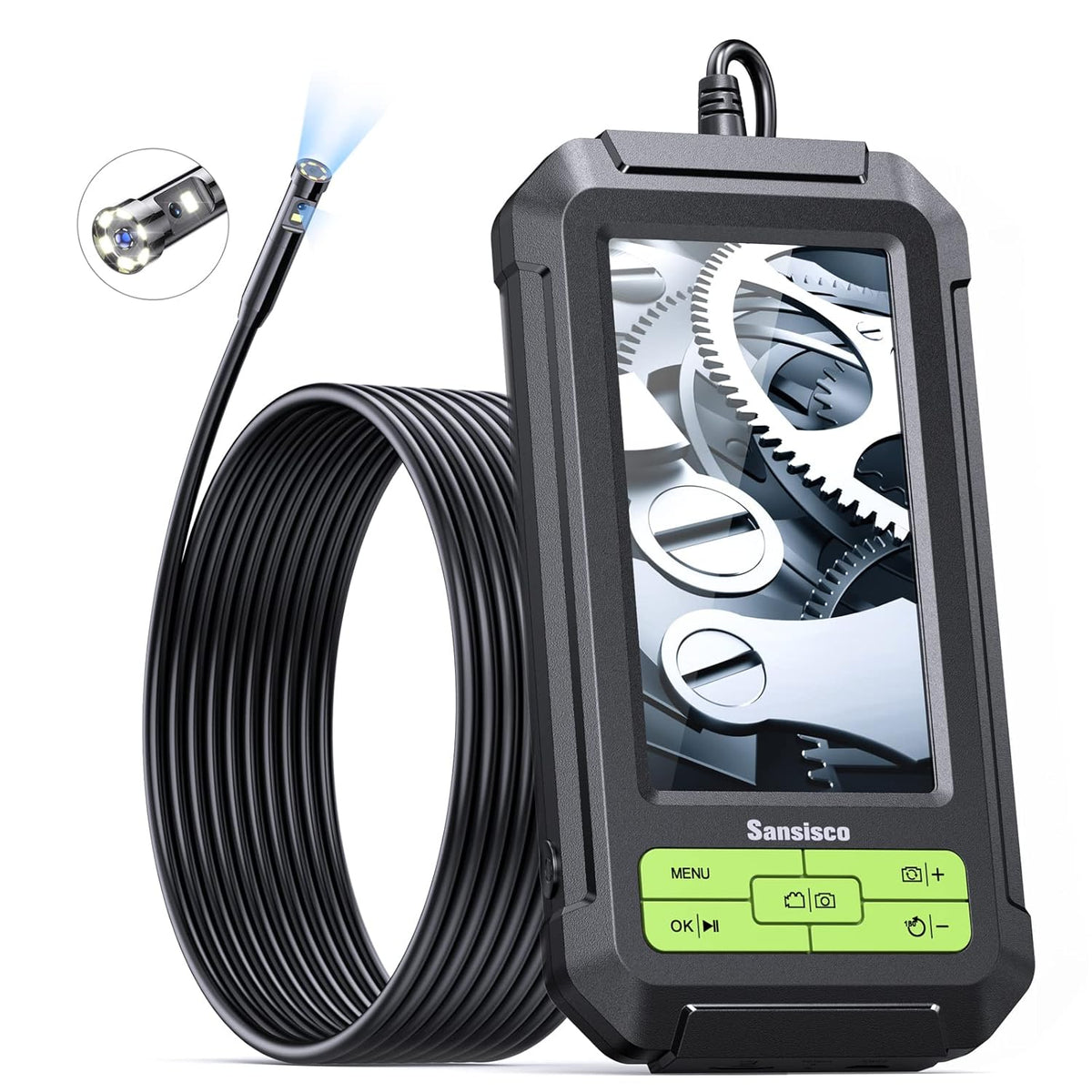 1080P HD Dual Lens Borescope with 4.3 LCD Screen O9634