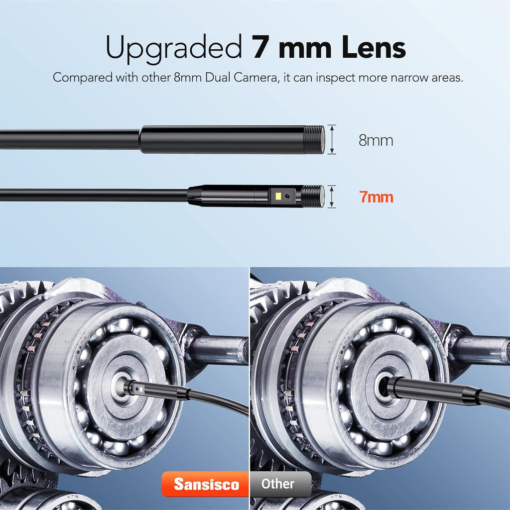 1080P HD Dual Lens Borescope with 4.3 LCD Screen O9634