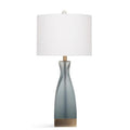 Frosted Blue Glass Table Lamp A954