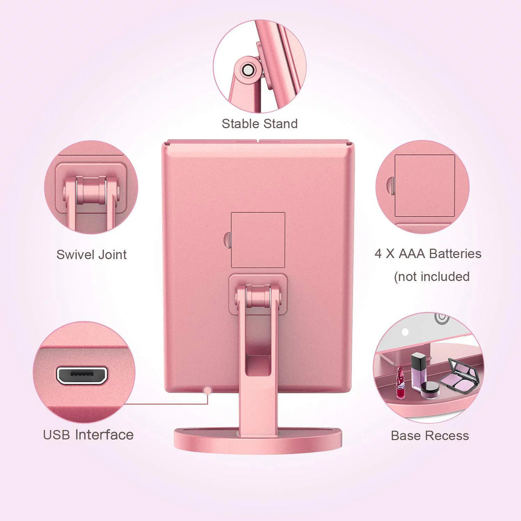 Trifold Makeup Vanity Mirror with Lights N797039