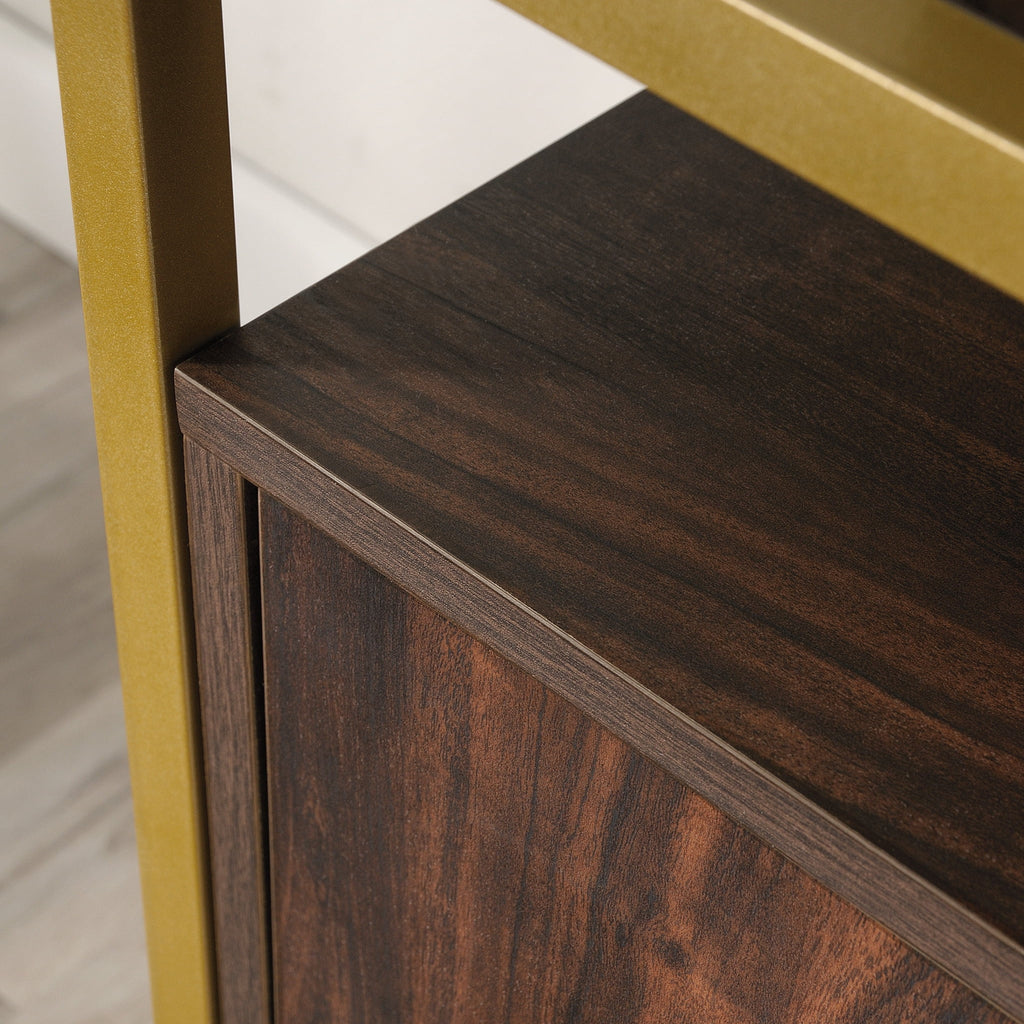 Walnut Finish TV Stand O127