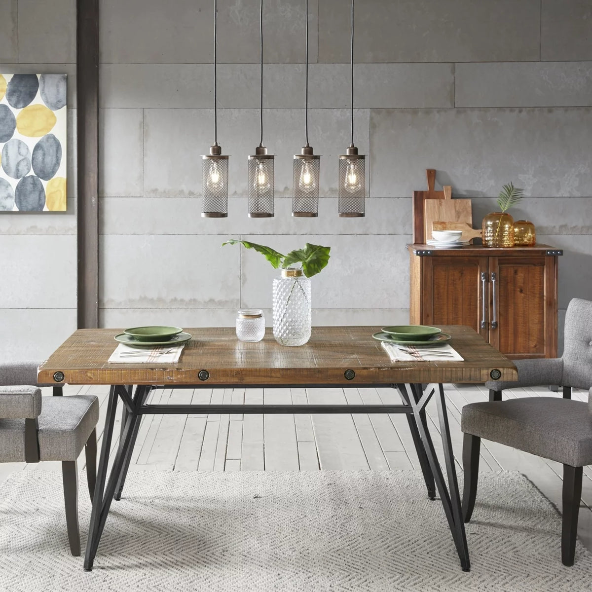 Reclaimed Brown Dining Table V315