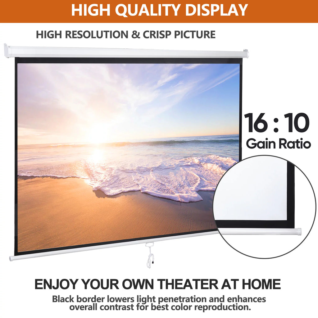 100 inch 16:10 HD 4K Projector Screen D865844