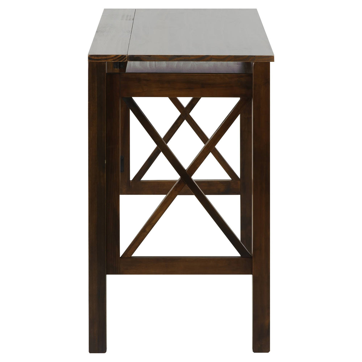 Warm Brown Folding Desk with Pull Out N262