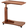 Oak C Shaped Side Accent Table Q54285
