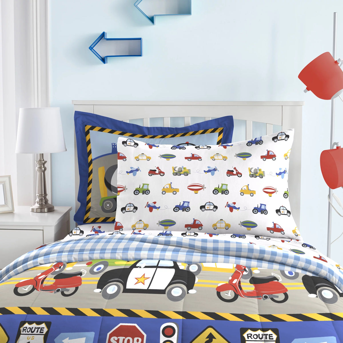 Twin 5 Piece Cotton Polyester Bed-in-a-Bag Z201