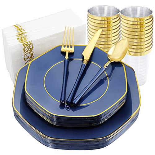 350 Pcs Plastic Dinnerware Set for 50 Guests H5687
