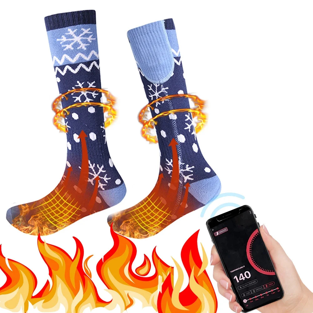 5000mAh Rechargeable Heated Socks I858762