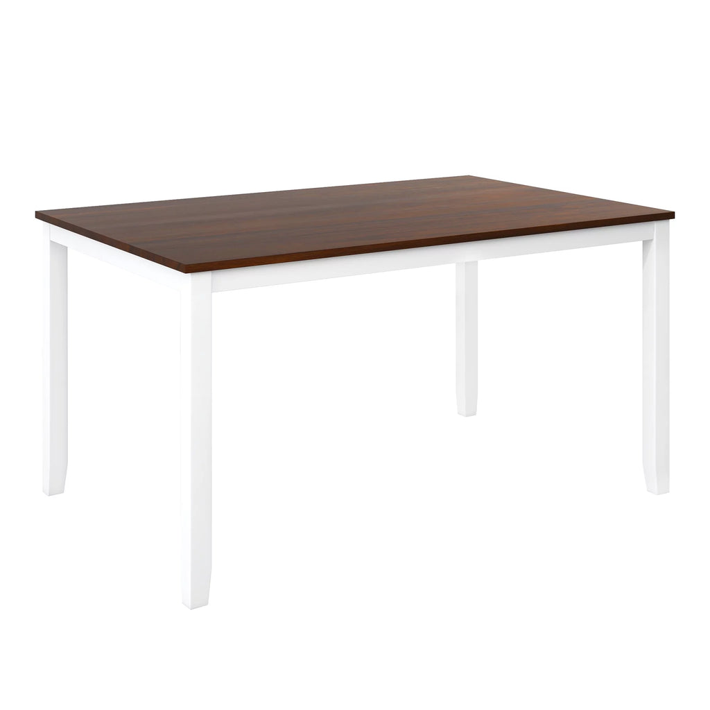 6-Piece Wooden Kitchen Table Set with 4 Chairs and Bench R114211