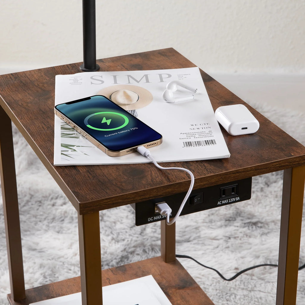 Floor Lamp with Table and USB Port G357208