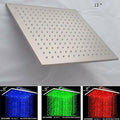 12x22 Square Rainfall LED Shower Head L967