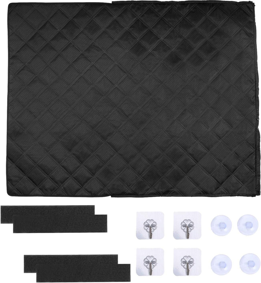 Waterproof Non-Slip Dog Cargo Liner with Side Walls Protector and Bumper Flap Black Pack of 2 T45692
