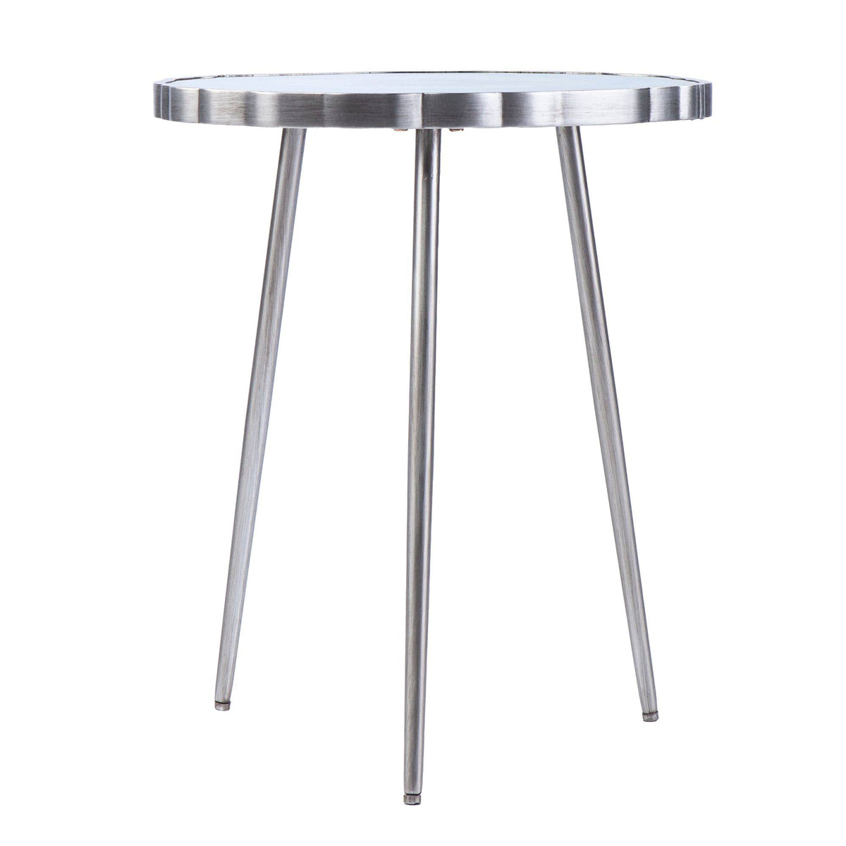 Blue and Silver Contemporary Accent Table R681727