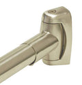 5' Curved Shower Rod with Holders in Satin Nickel S515