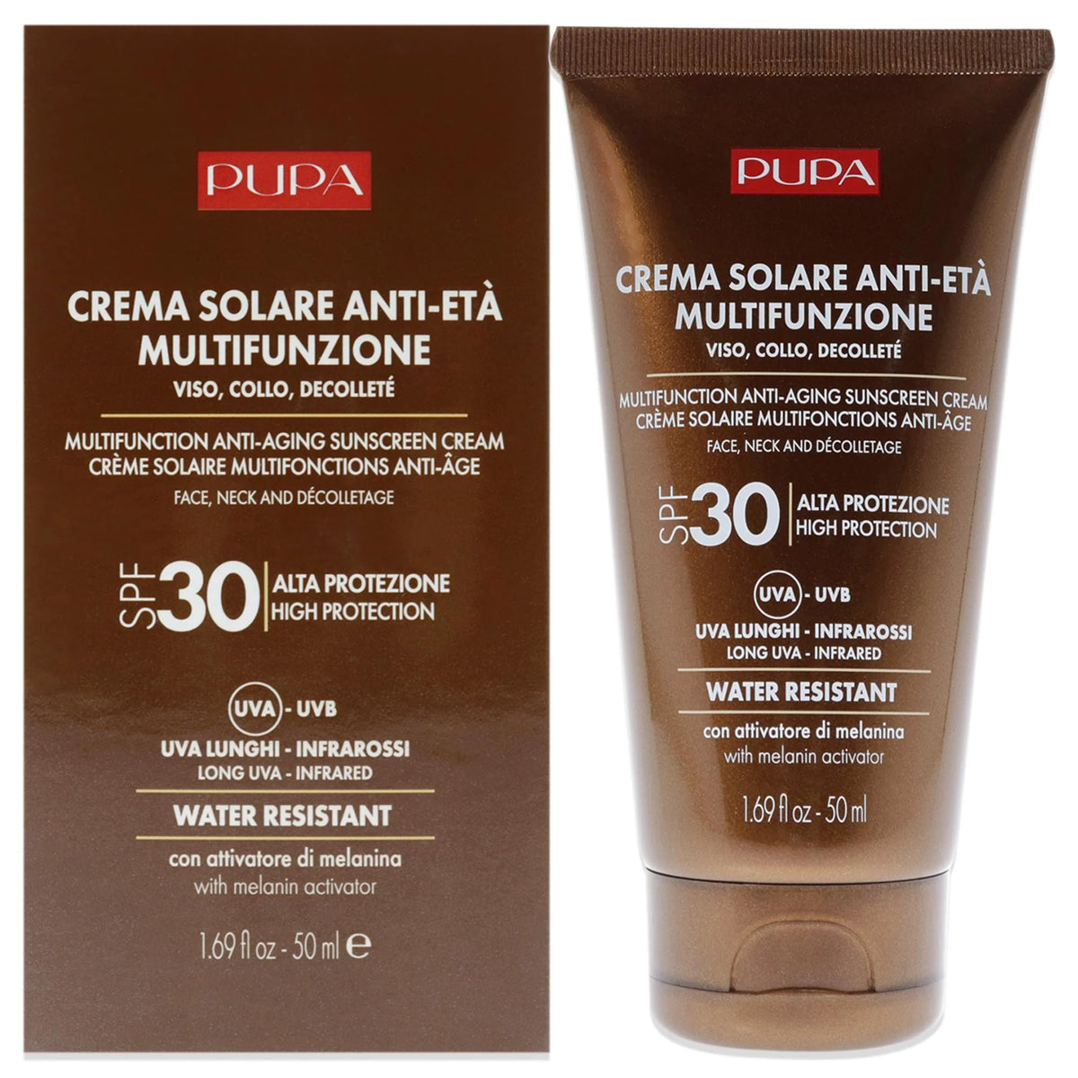 Water Resistant Sunscreen for Face SPF 30 Cream 1.69 oz E193046
