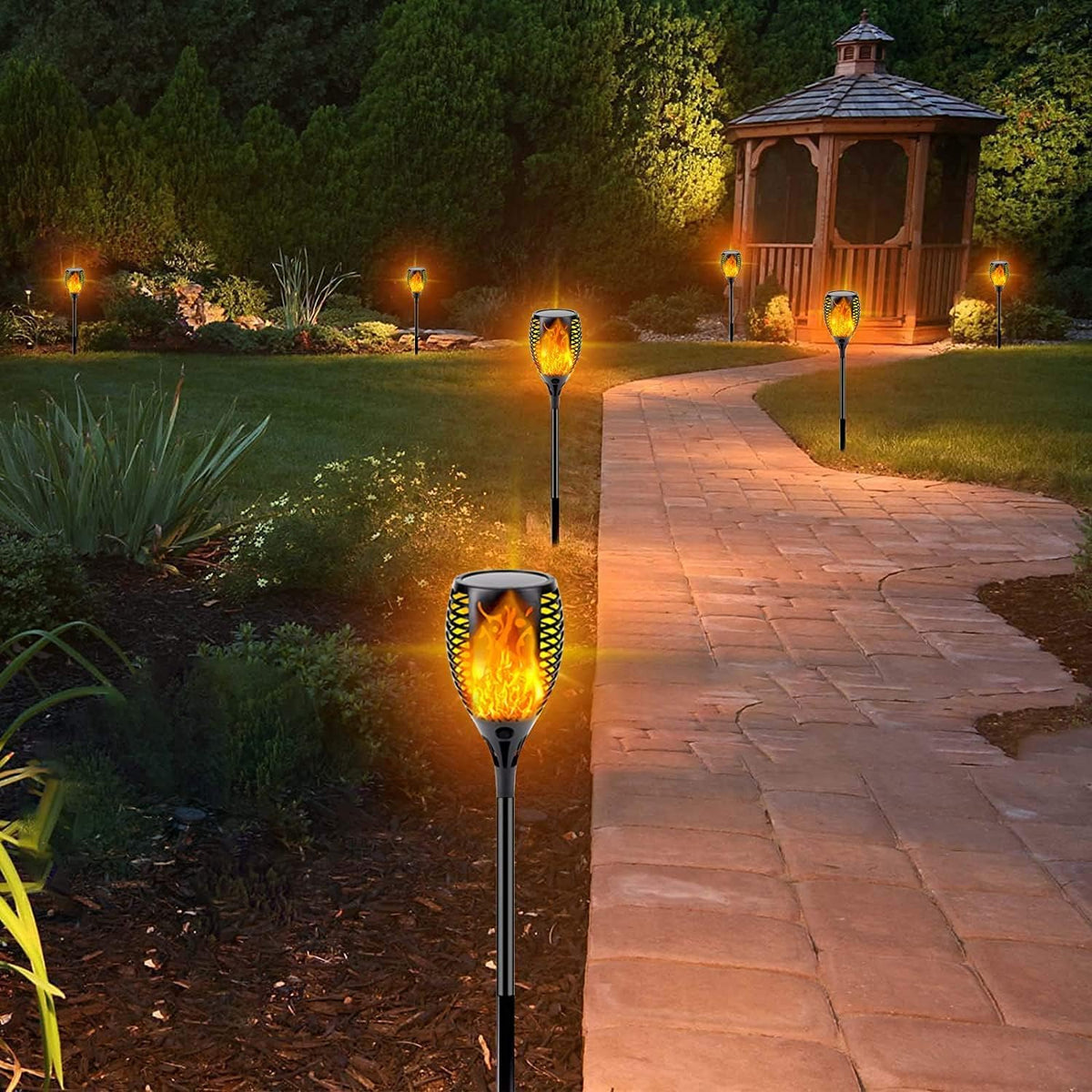 8 Pack Waterproof Solar Outdoor Lights V826408
