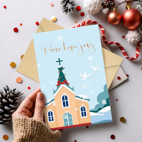 24 Pack Christmas Cards with 6 Designs D5960