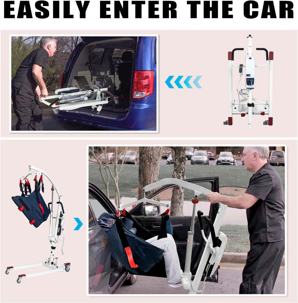 500lbs Electric Patient Transfer Lift with Sling B5433