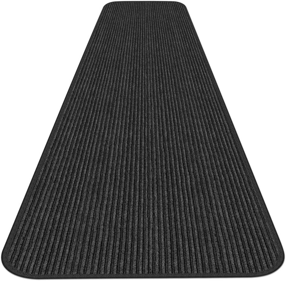 Indoor Outdoor Carpet Runner with Skid-Resistant Rubber Backing T177229