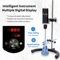 Electric Overhead Stirrer, Digital Lab Mixer Stirrer, Max. 40L, 100~2000RPM, 120W C469229