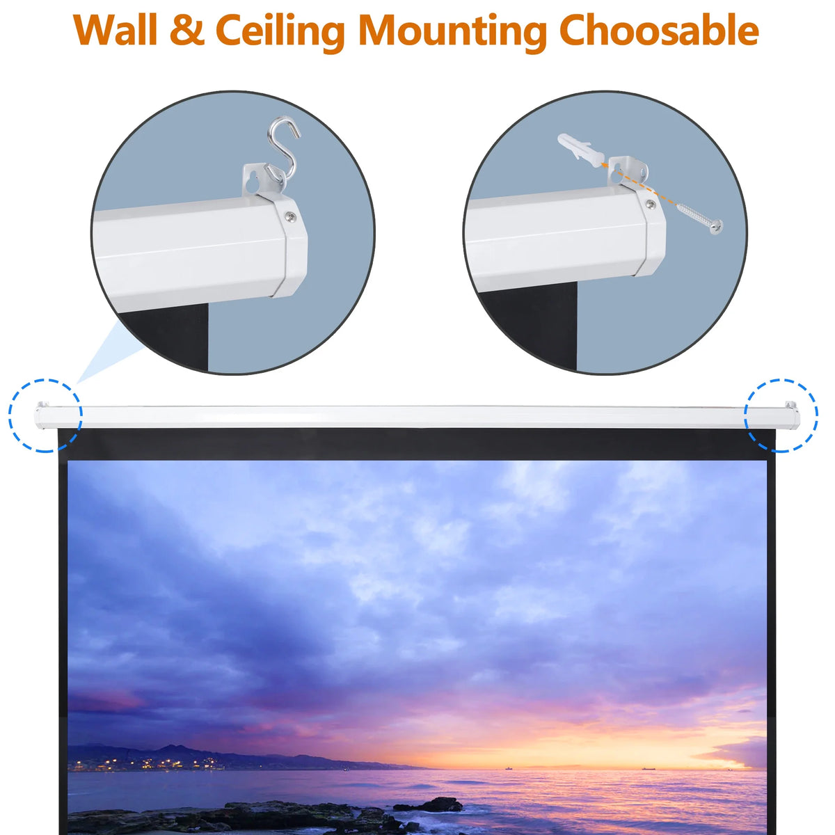 100 inch 16:10 HD 4K Projector Screen D865844