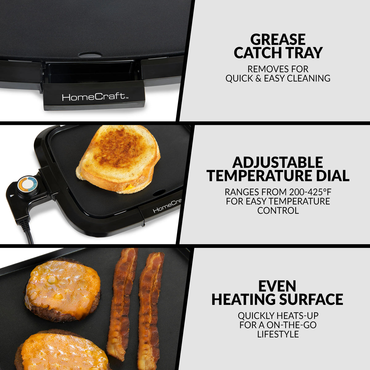 Non-Stick Griddle With Warming Drawer Q43444