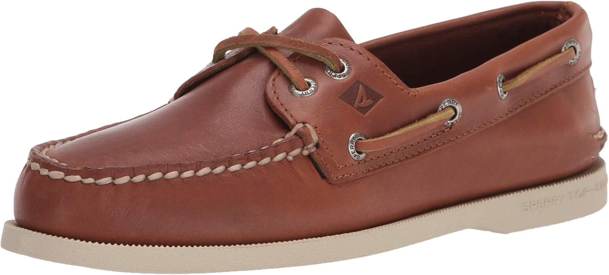 Men's Leather Boat Shoe Tan N332