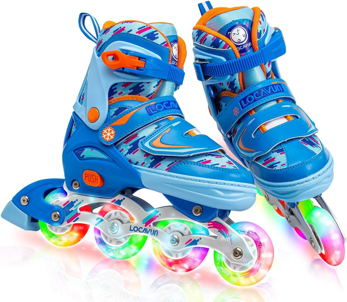 Adjustable Light up Inline Skates F406