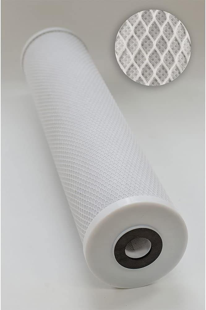 20-Inch 10 Micron Carbon Block Water Filter Cartridge 2-Pack T502